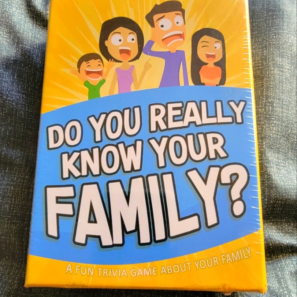 New in Box Do You Really Kniw Your Family? GAME 3 to 8 players 8 yrs old and up